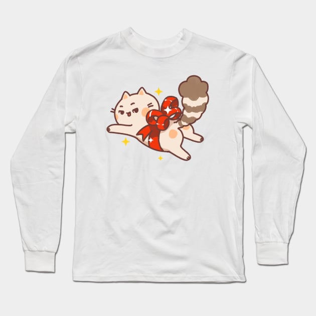 The Purrfect Cute Cat Gift Long Sleeve T-Shirt by vooolatility